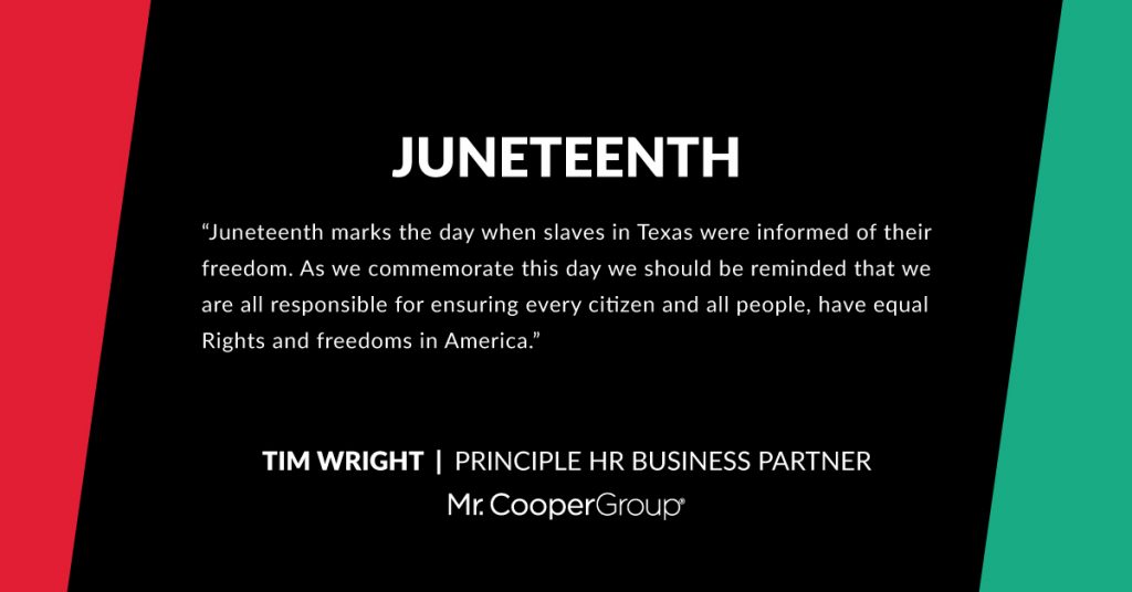 Juneteenth quote from Tim